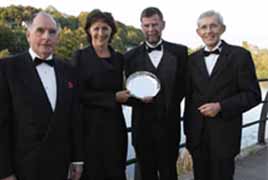 Recipients Dr Patrick Galvin, retired CEO, Waterford Crystal; Fiona Shaw, Actress; and Robert Short, Corporate Vice President, Microsoft; with CIT President, Dr Brendan Murphy.