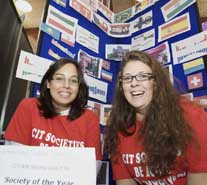 Ezgi Muderrisoglu (Turkey) and Sandra May (Germany), International Students' Society.