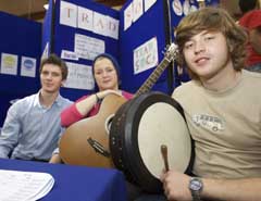 Darren Donohoe, Kate Curran and Jamie O'Donoghue, Traditional Music Society.