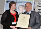 Louise Roe, Ireland’s first female Engineers Ireland Chartered Engineer of the Year, receives CIT STEM award