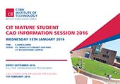 Mature Student CAO Information Session > 13th January 