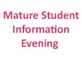 CIT Mature Student Information Evening > 16th November