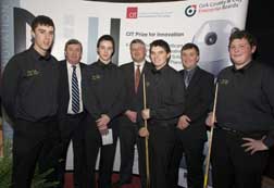 Team members of Tip Top, Most Technically Innovative prize
            winners.