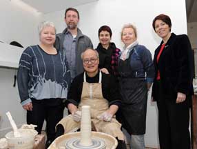 Takeshi Yasuda with CIT CCAD staff.